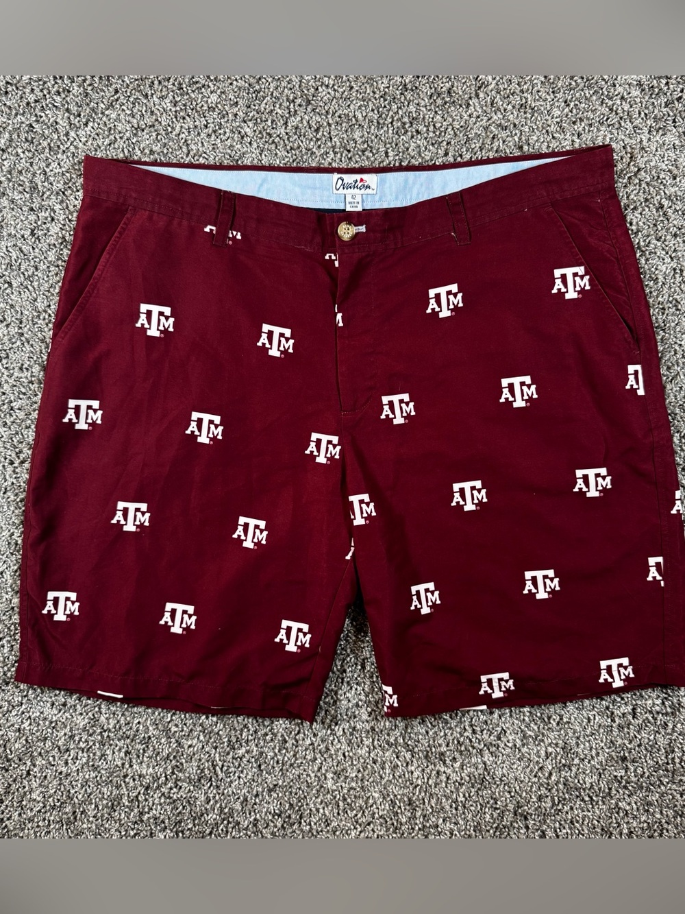 Texas A&M Aggies Men’s 38 Maroon Logo Shorts By Game Changer Ovation NCAA